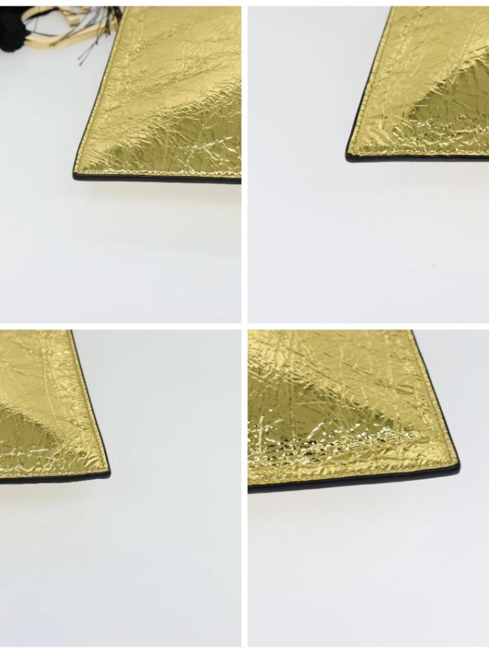 FENDI Clutch Bag Leather Brown Gold Auth mr1110V - Picture 14 of 16